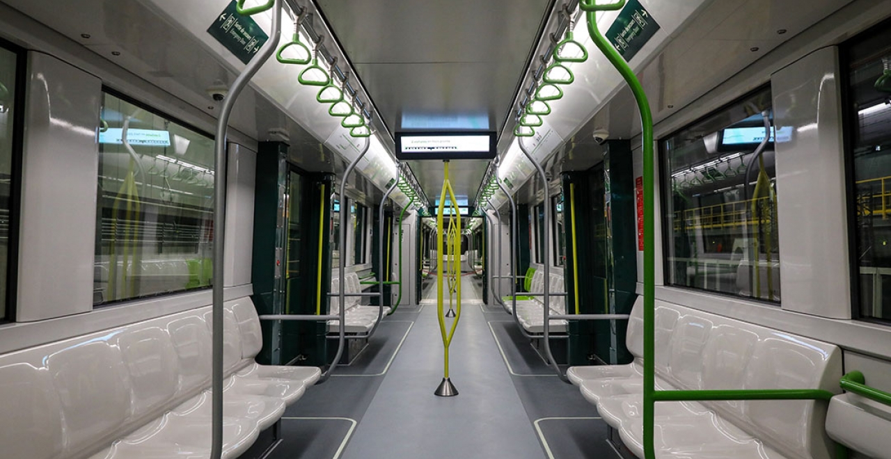 For example the door delimitation (dark green) or the grab bars (fluorescent yellow).