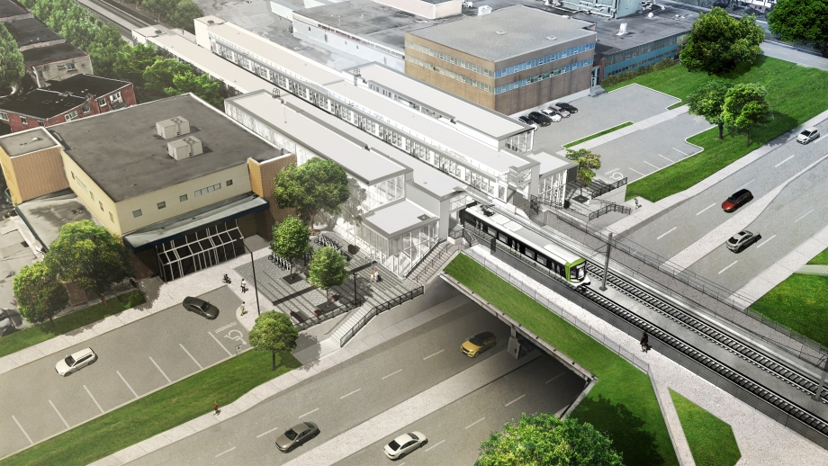 Architectural rendering of the Montpellier Station