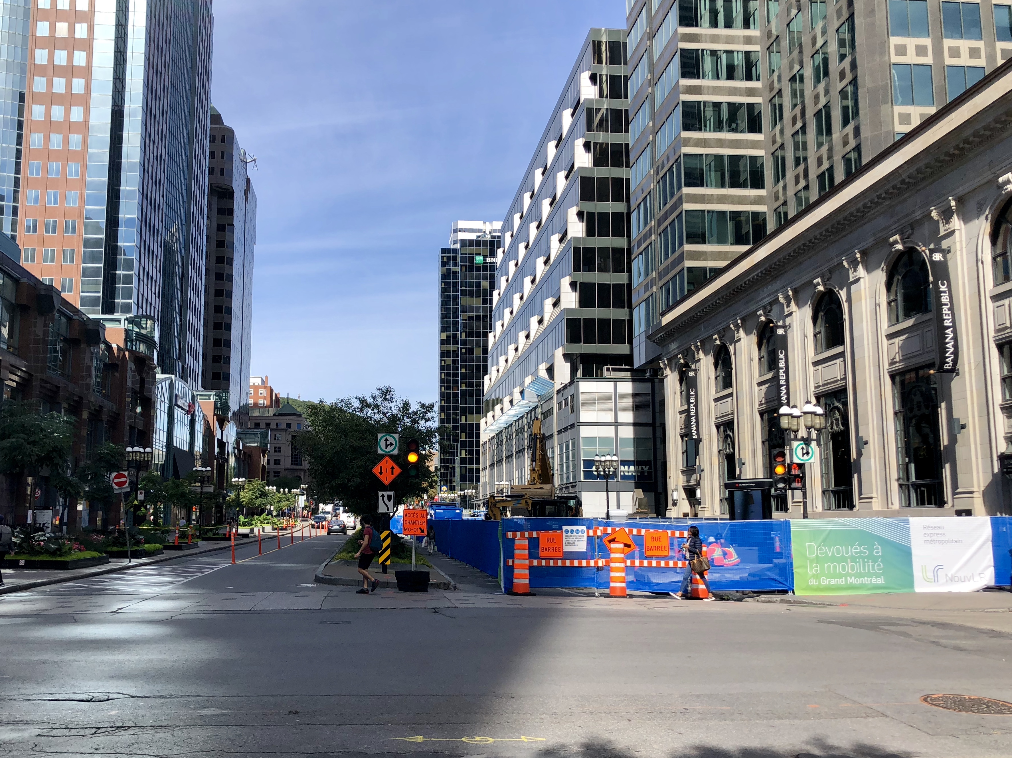 Work site McGill College