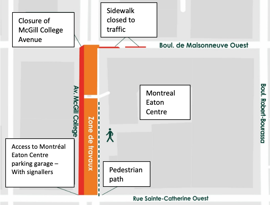 Emergency closure of McGill College