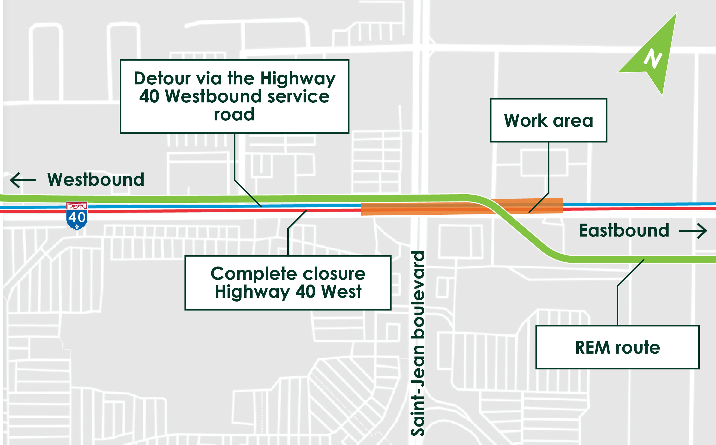 Stage 2, Complete closure of Highway 40 West