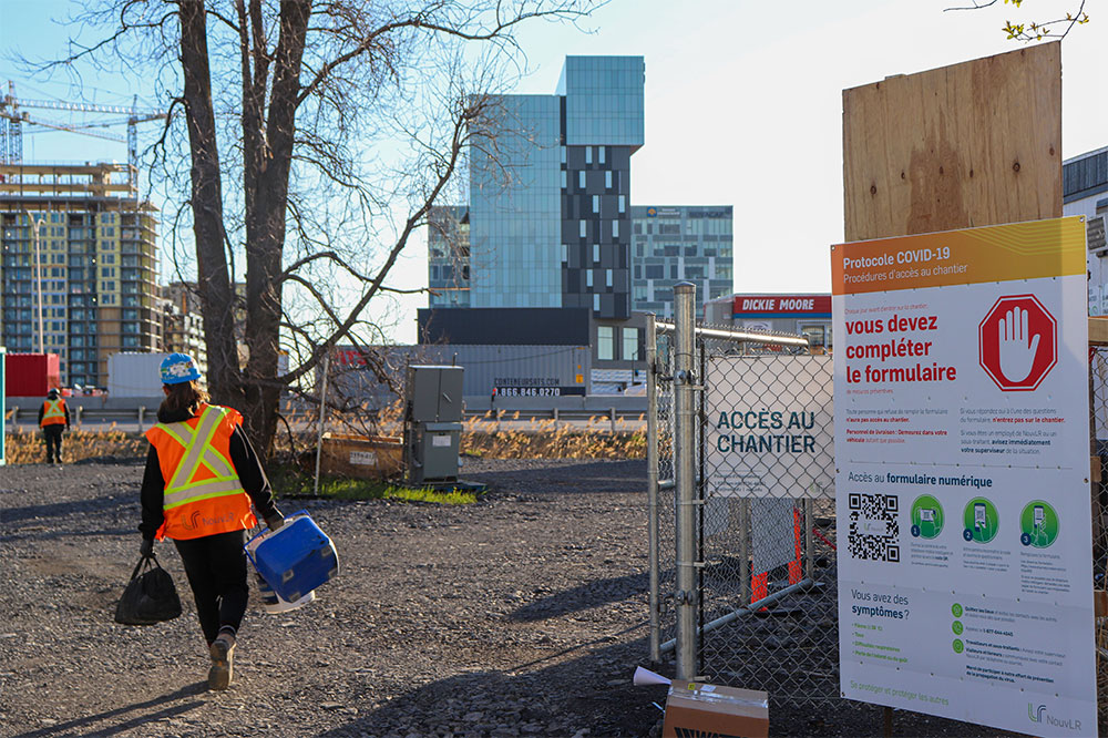 REM work sites in Brossard