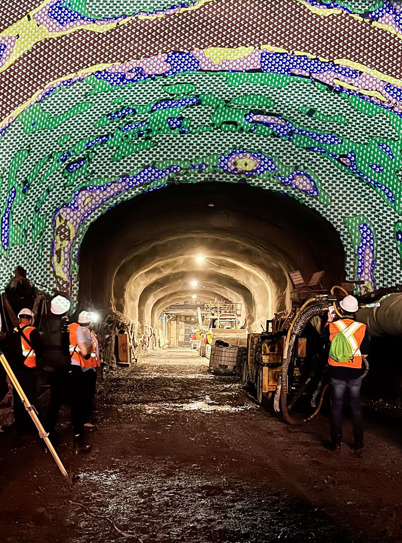 Image du SHOGUN, la technologie innovante utilisée dans le tunnel Mont-Royal