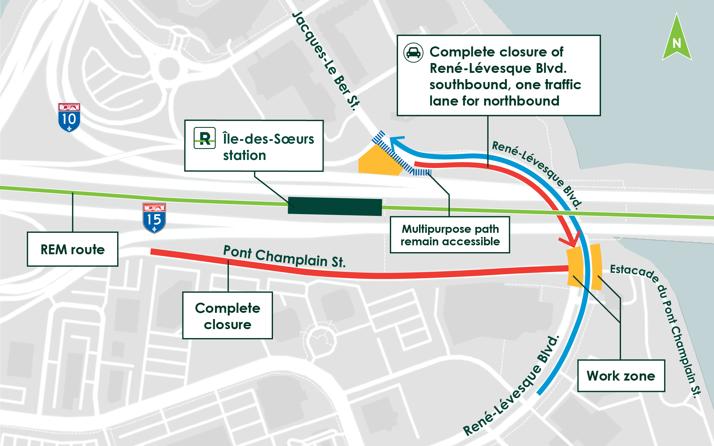 The following map shows the area concerned