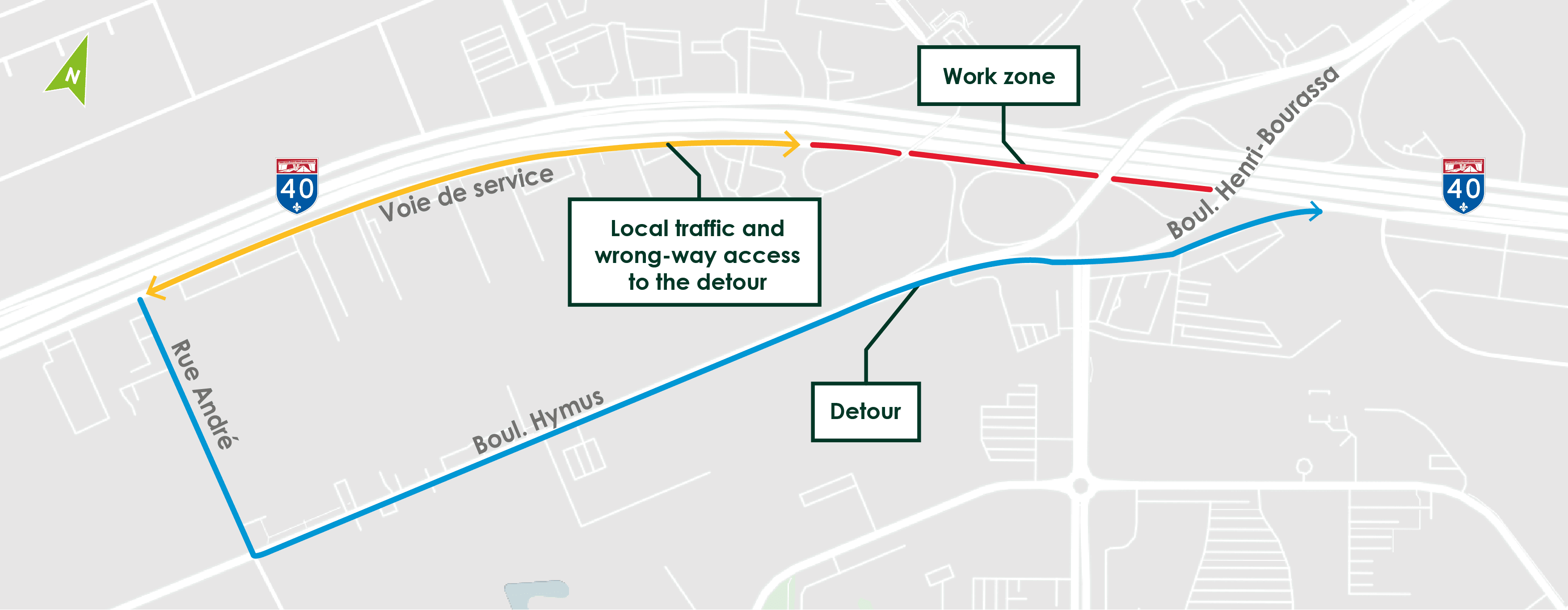 Diagram illustrating the work area