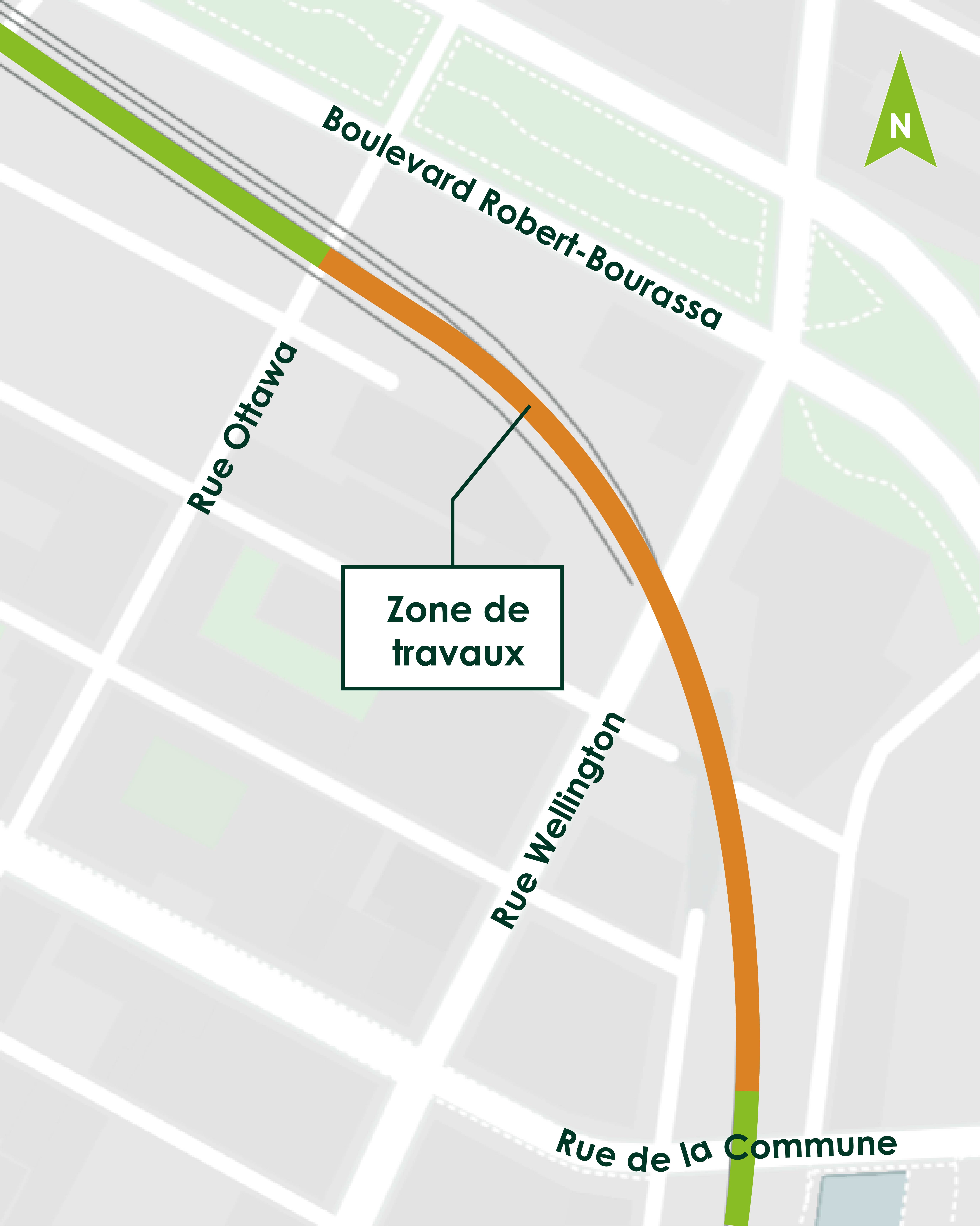 Carte illustrant la zone d'intervention