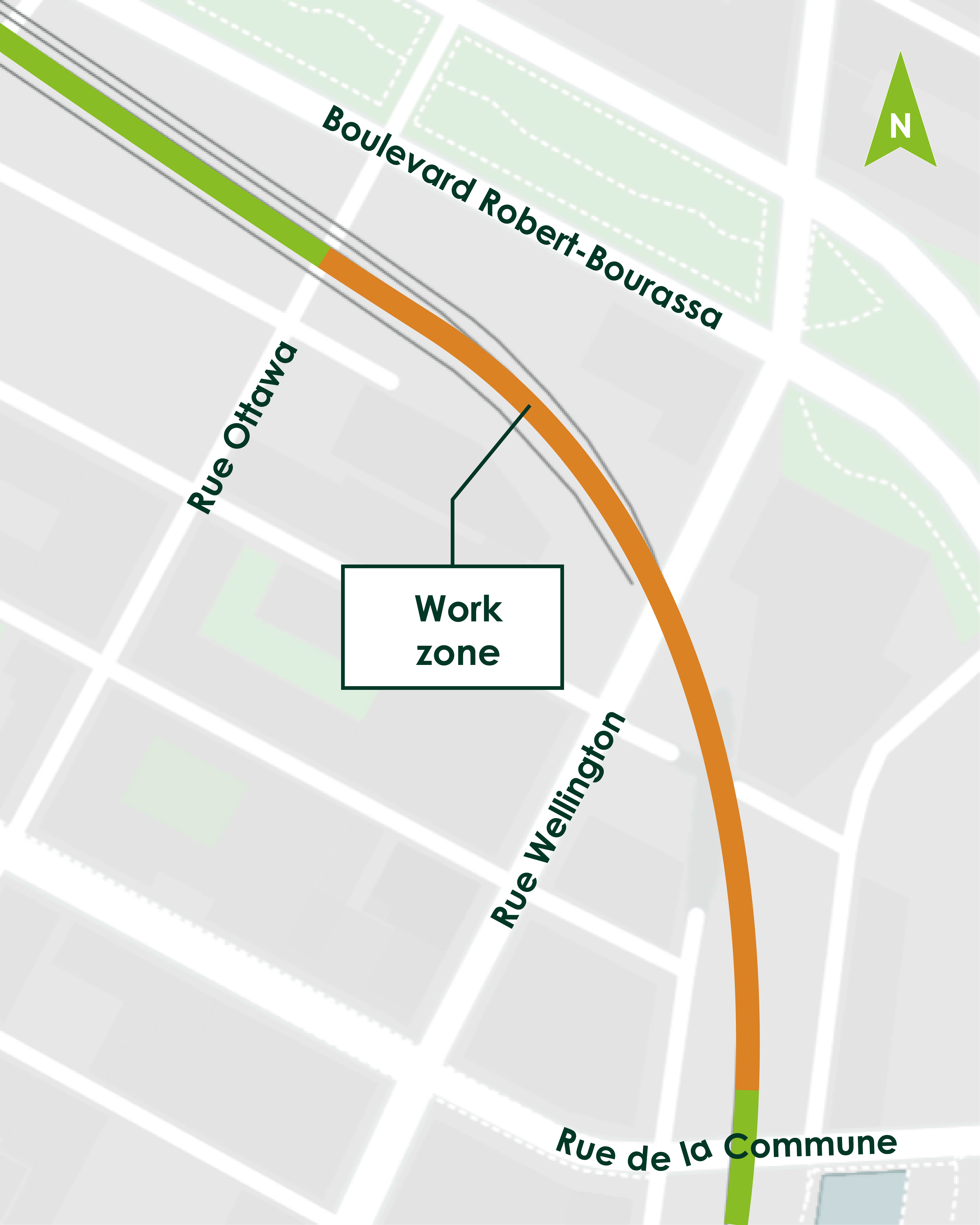 Map illustrating the intervention area