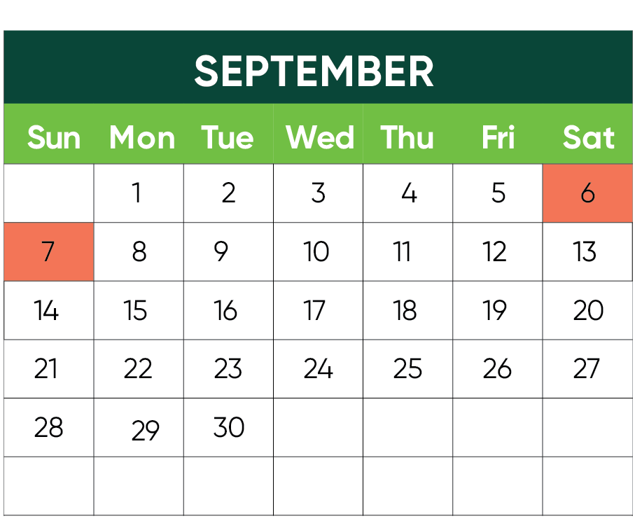 September Calendar