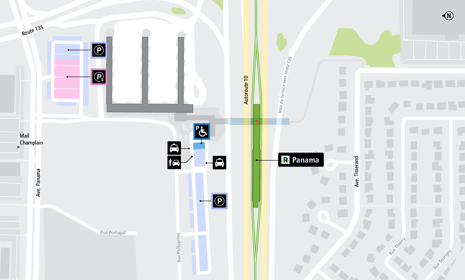 Carte d'accès station Panama à vélo et à pied