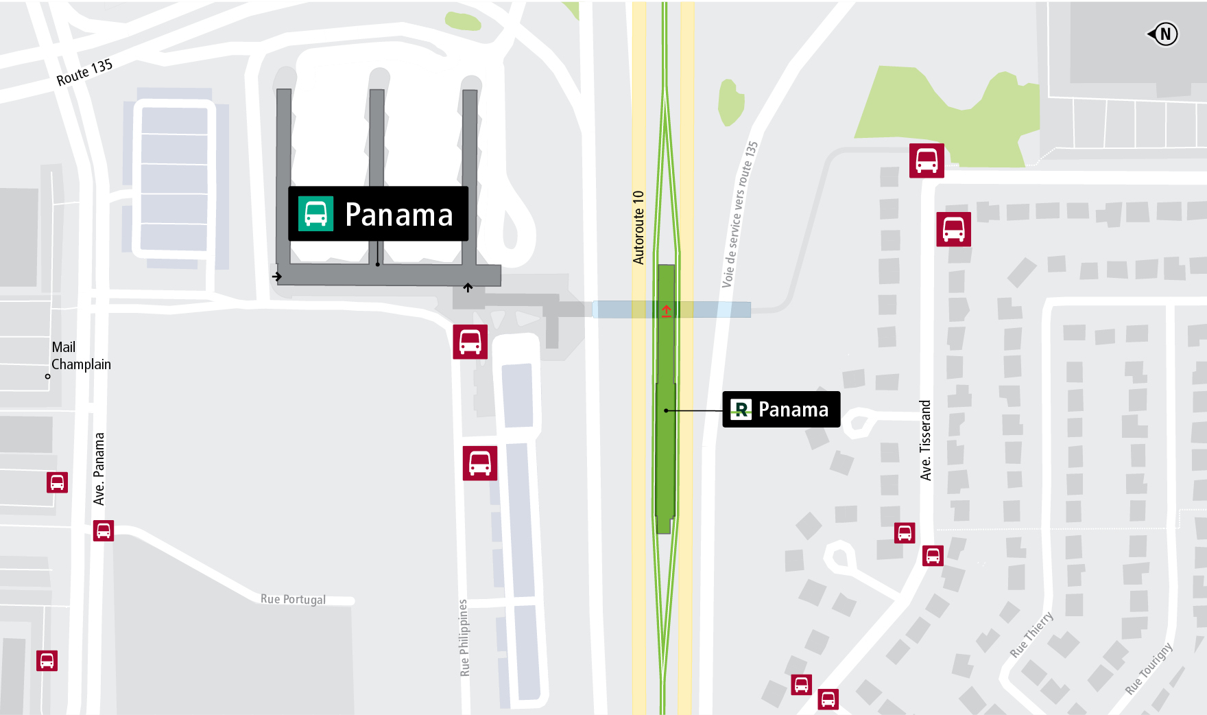 Carte d'accès station Panama à vélo et à pied