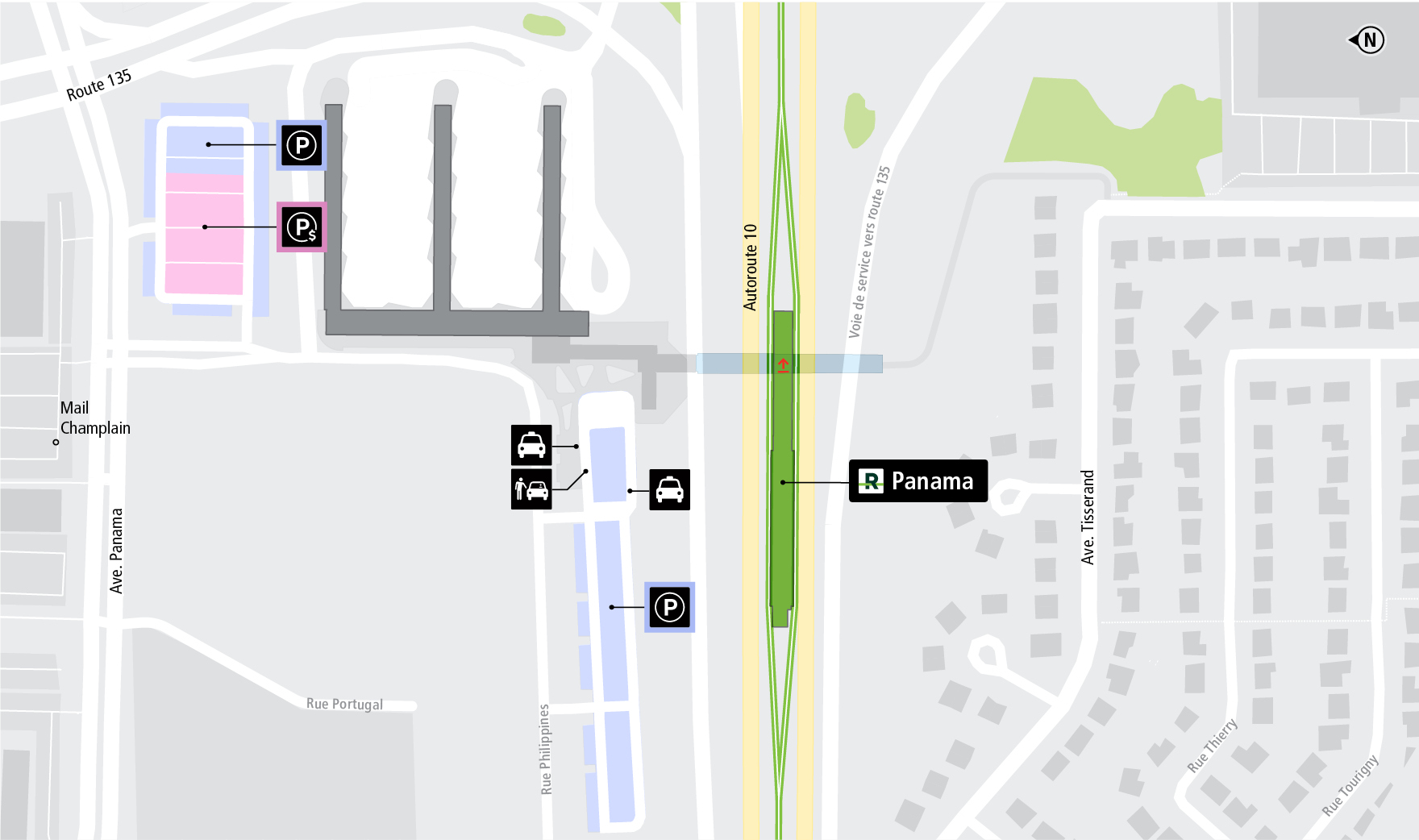 Carte d'accès station Panama à vélo et à pied
