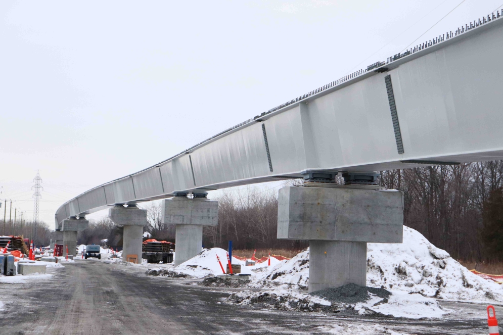 Elevated structure of the western junction - February 2022