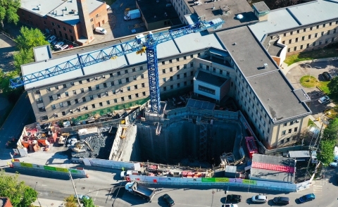 50 metres underground at Édouard-Montpetit station