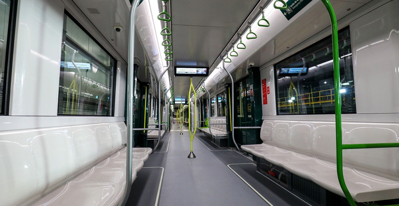 Interior of the REM cars