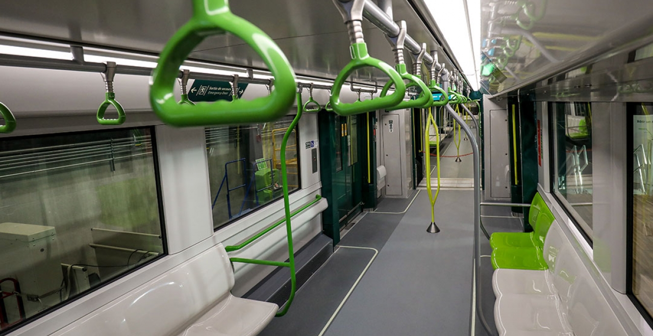 Interior of the REM cars