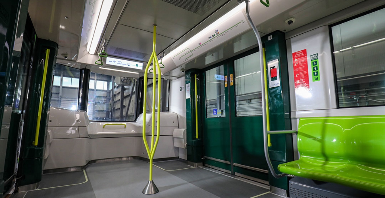 Interior of the REM cars