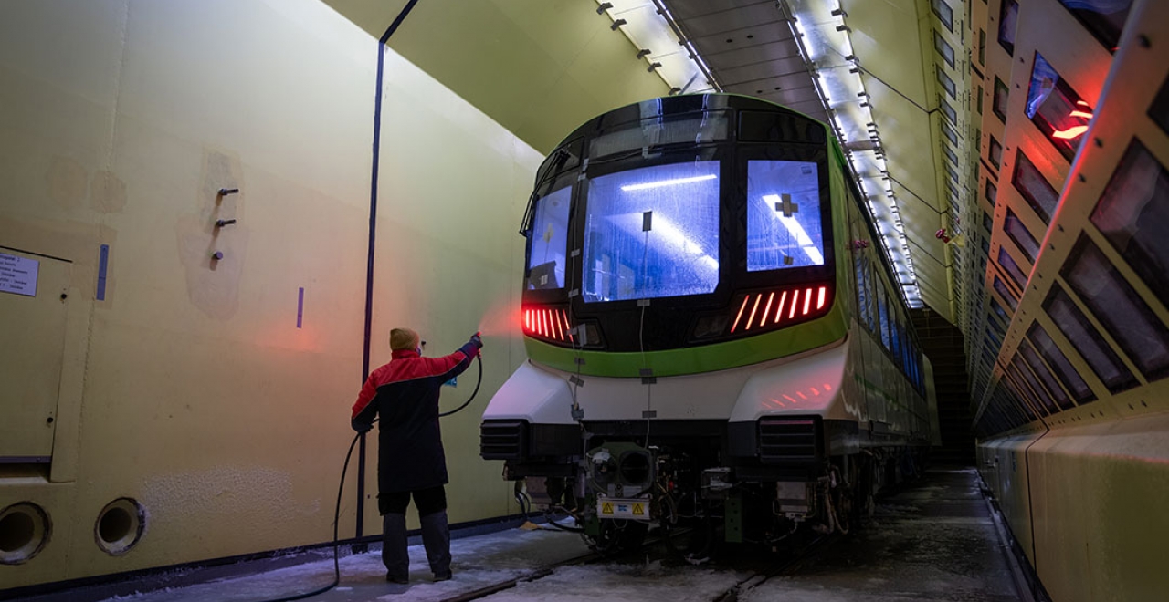 Test du REM en chambre climatique © Alstom / Planimonteur – Léo Trotin