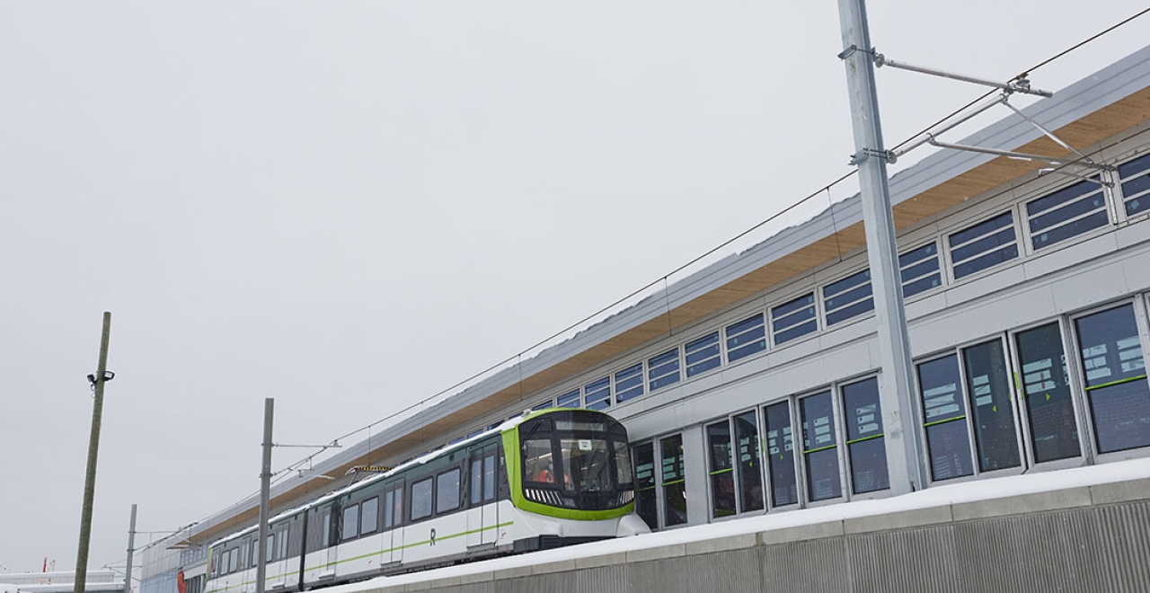 Tests dynamiques sur la Rive-Sud de Montréal en janvier 2021 © Alstom / C. Fleury