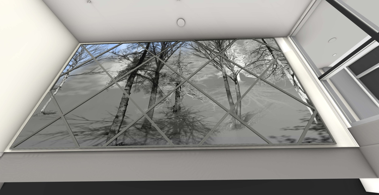 In/animation (la forêt qui nous habite), une œuvre qui évoque la notion de déplacement.