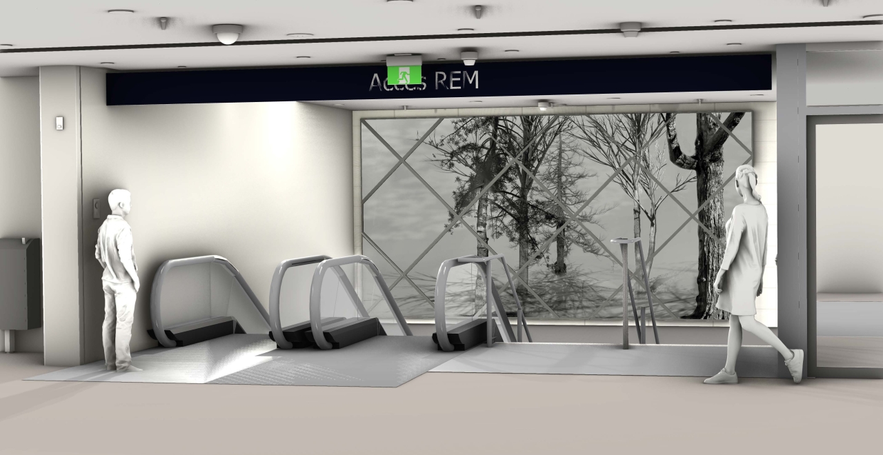 In/animation (la forêt qui nous habite), une œuvre qui évoque la notion de déplacement.