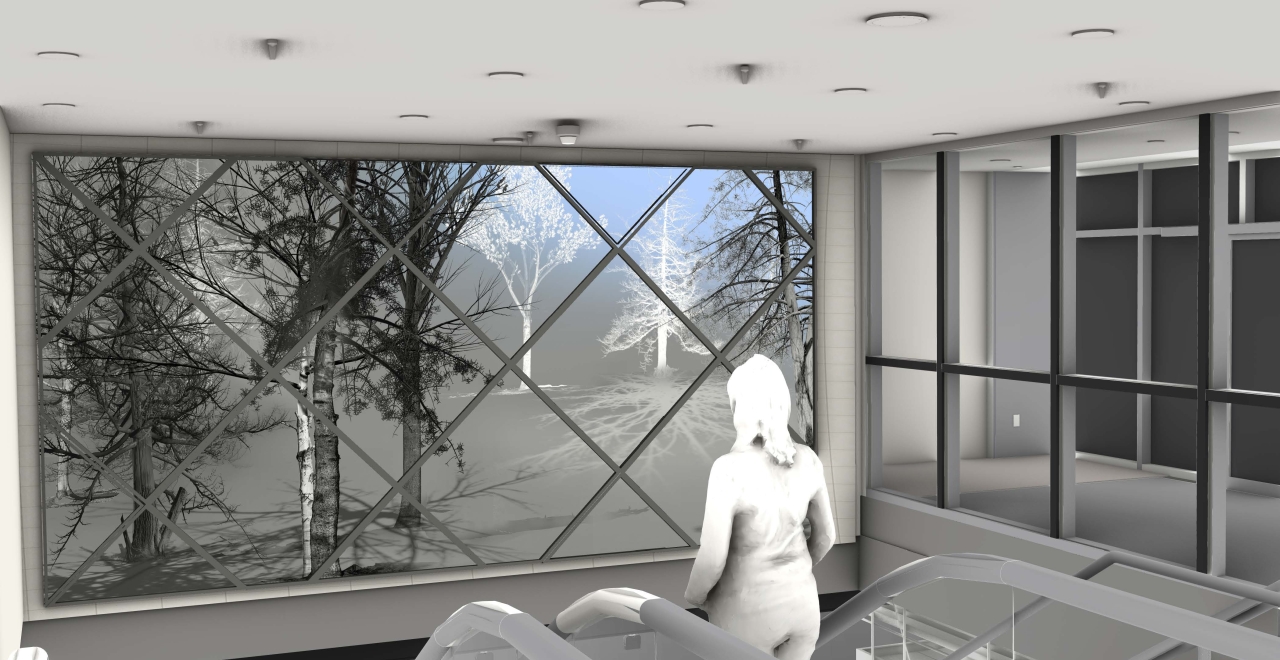 In/animation (la forêt qui nous habite), une œuvre qui évoque la notion de déplacement.